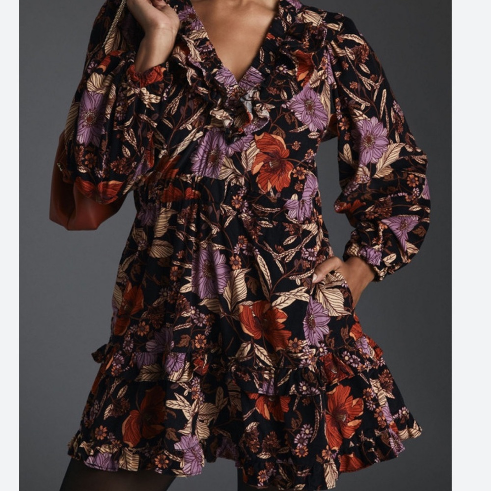 Pilcro Tiered Corduroy Dress Size XS